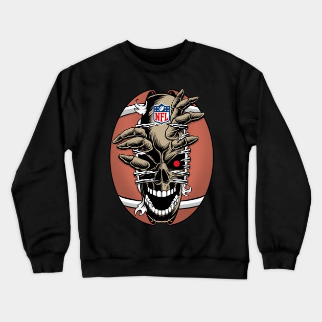 terror football Crewneck Sweatshirt by terror machine std